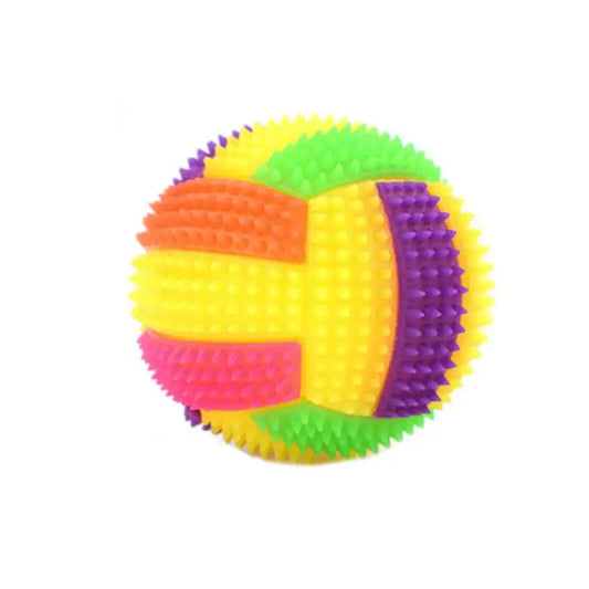 1Pcs Luminous Ball Dog Toy Soft Rubber Pet Dog Chewing Elastic Ball Toy Led Ball Puppy Small Large Dog Squeaky Interactive Toy